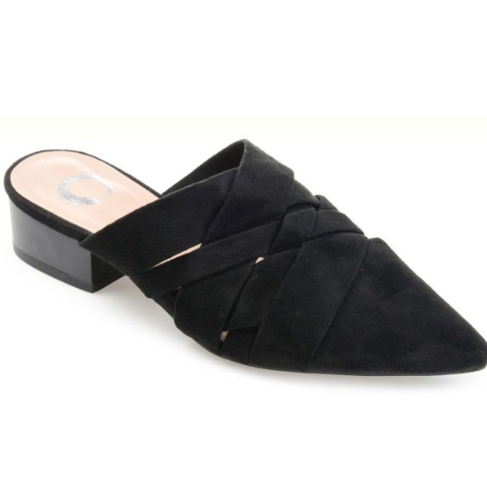 Journee Collection Black Flats